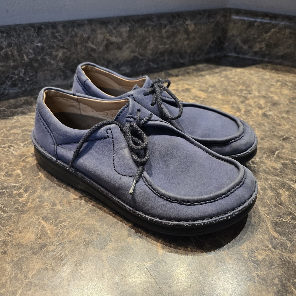 Birkenstock Pasadena Women's‎ Lace-Up, Size 7 EU 38, Blue  Leather
